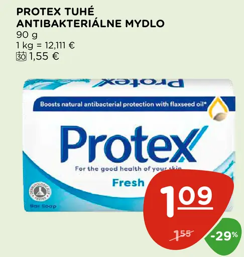 Protex Fresh tuhé mydlo s prirodzenou antibakteriálnou ochranou