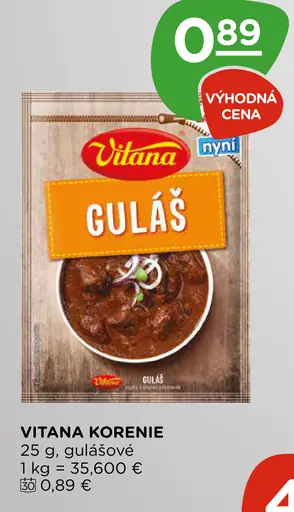Vitana korenie gulášové