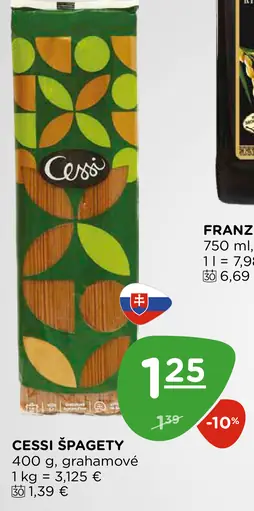 Cessi špagety grahamové