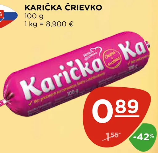 Karička črievko