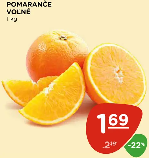 Pomaranče voľné