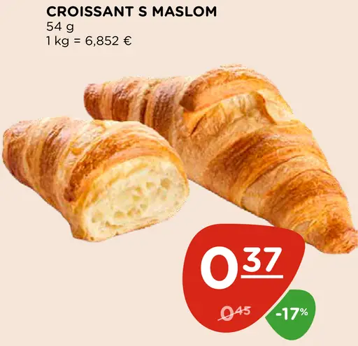 Croissant s maslom