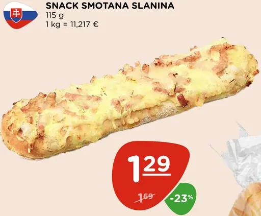 Snack smotana – slanina