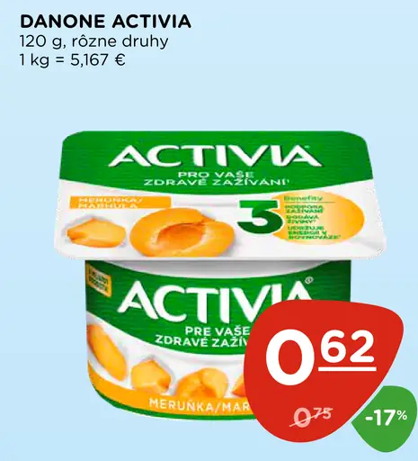 Danone Activia marhuľa