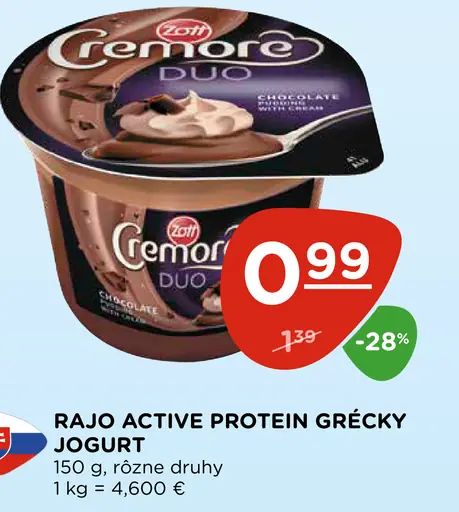 Zott Cremore Duo čokoládový