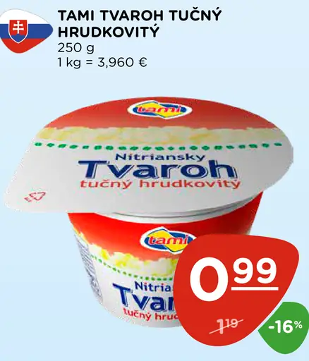 Tami Tvaroh tučný hrudkovitý