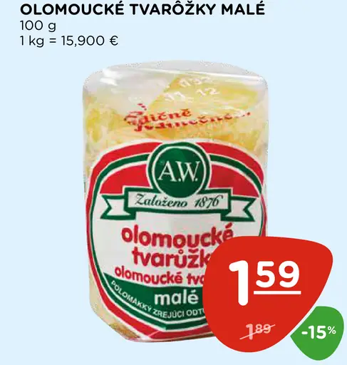 A. W. Olomoucké tvarôžky malé