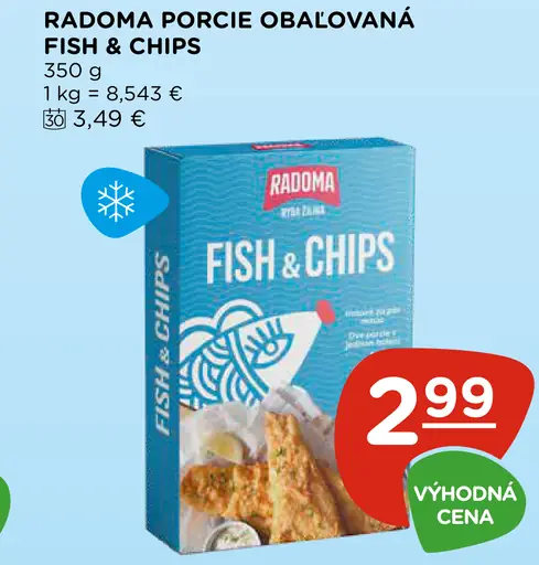 Radoma porcie obalovaná Fish & Chips