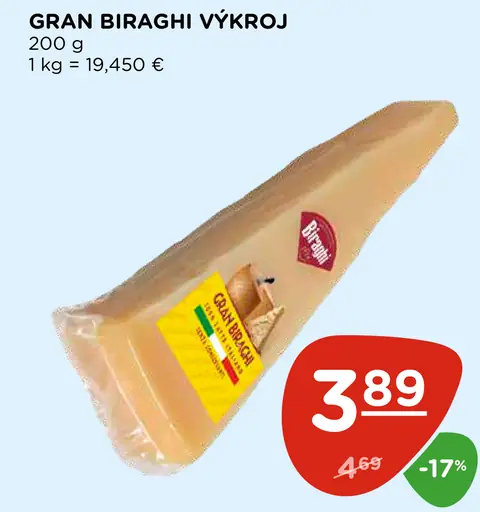 Gran Biraghi výkroj