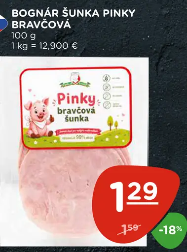 Bognár šunka Pinky bravčová