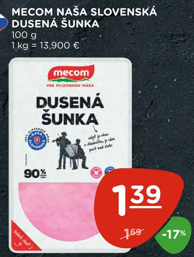 Mecom Naša Slovenská dusená šunka