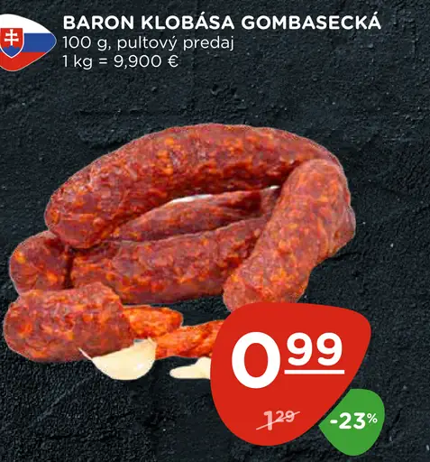 Baron klobása gombasecká