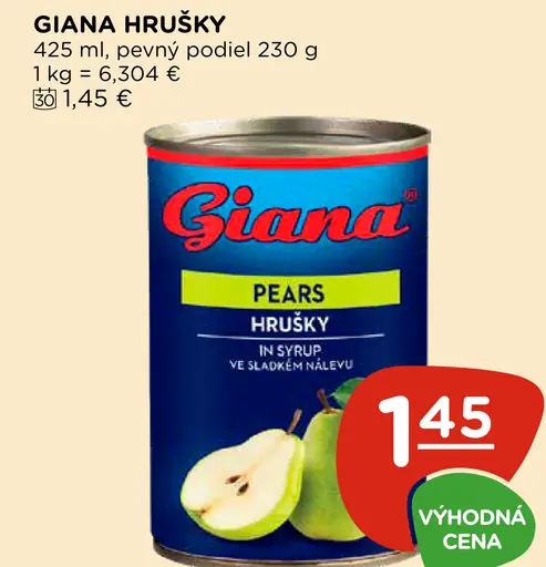 Giana Hrušky v sladkom náleve