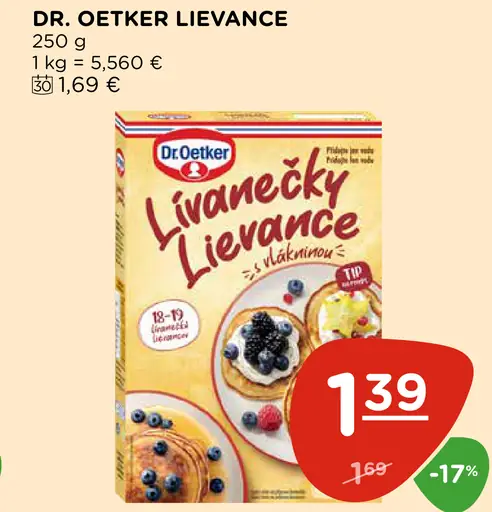 Dr. Oetker lievance s vlákninou