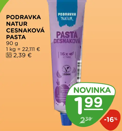 Podravka Natur cesnaková pasta