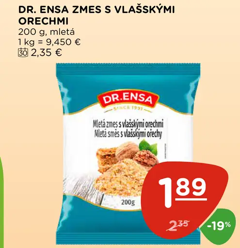 Dr. Ensa zmes s vlašskými orechmi