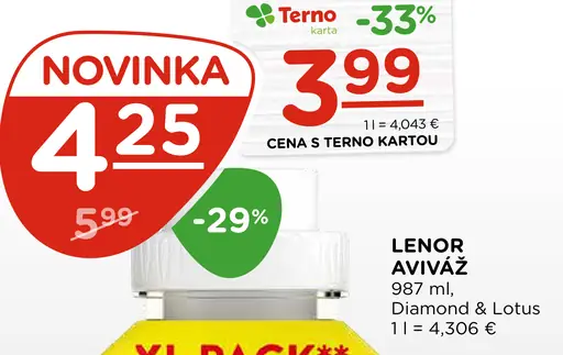 Lenor aviváž Diamond & Lotus