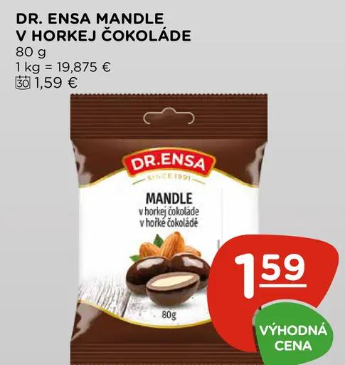 Dr. Ensa mandle v horkej čokoláde