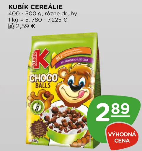 Kubík cereálie Choco Balls