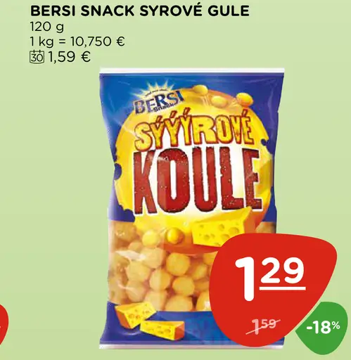 Bersi snack syrové gule