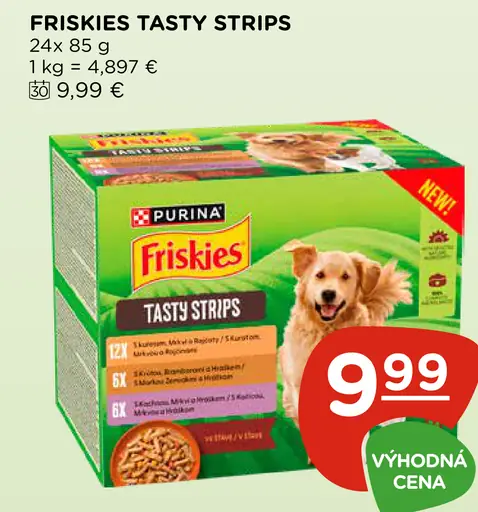 Friskies Tasty Strips maškrty pre psov