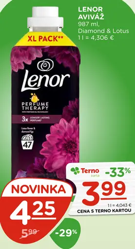 Lenor aviváž Diamond & Lotus