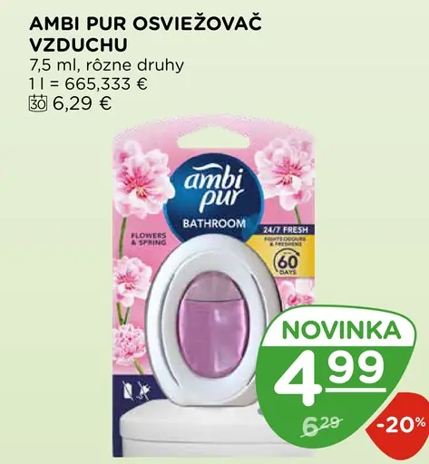 Ambi Pur osviežovač vzduchu rôzne druhy