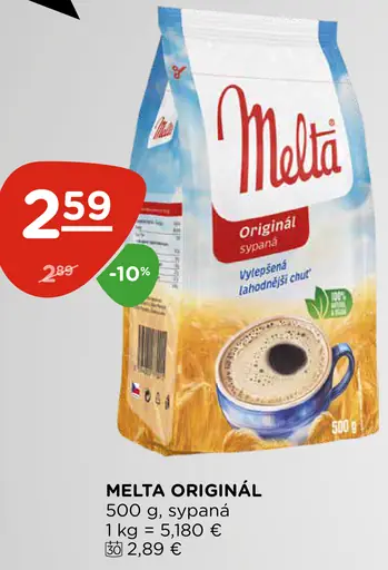 Melta originál, instantná pražená čakanková káva