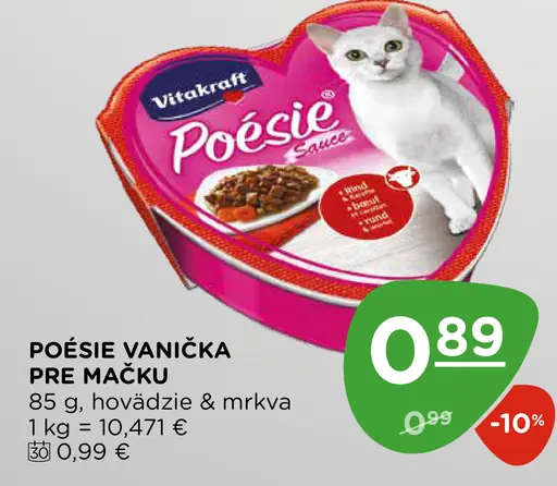 Vitakraft Poésie vanička pre mačky, hovädzie a mrkva