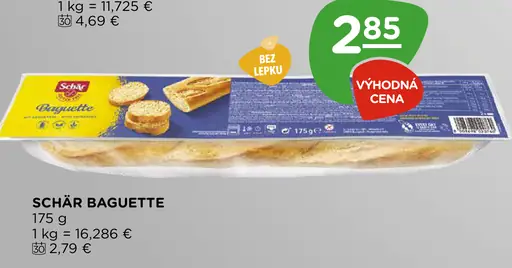 Schär Baguette bezlepkové