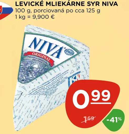 LEVICKÉ MLIEKÁRNE Syr Niva