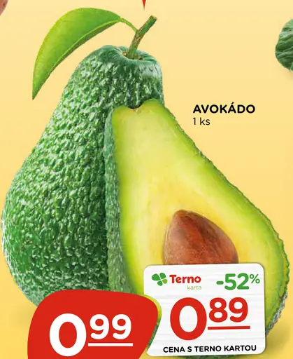 Avokádo – cena s Terno kartou