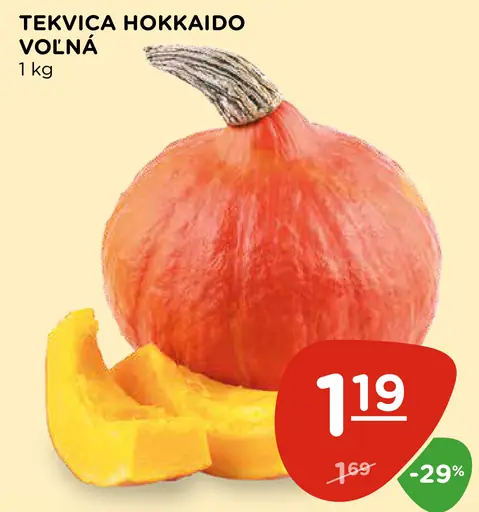 Tekvica Hokkaido voľná