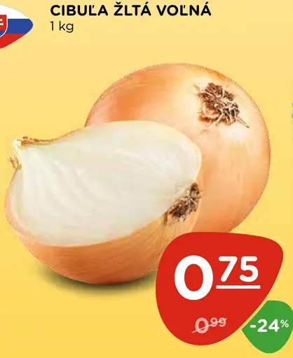 Cibuľa žltá voľná