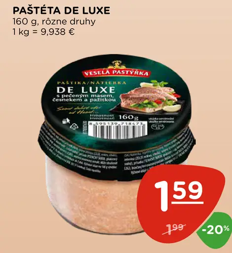 Veselá Pastierka Paštéta de Luxe