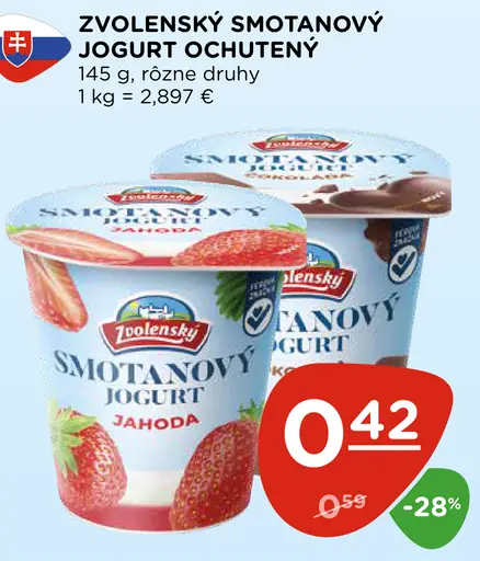 Zvolenský smotanový jogurt