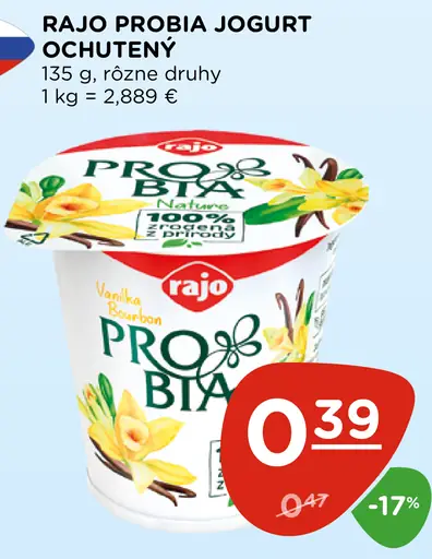 Rajo Probia Jogurt ochutený