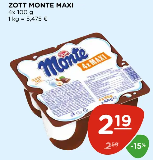 Zott Monte Maxi