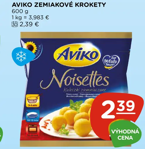 Aviko Noisettes zemiakové krokety