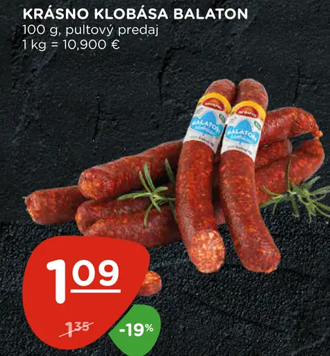Krášno Klobása Balaton