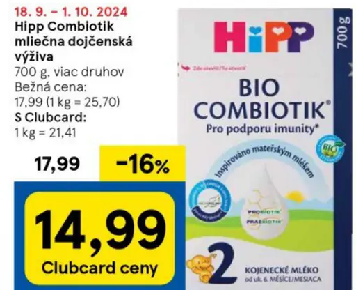 Hipp Combiotik mliečna dojčenská výživa