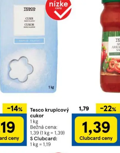 Tesco krupicový cukor