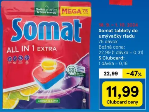 Somat tablety do umývačky riadu