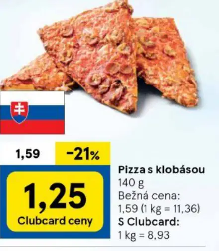 Pizza s klobásou