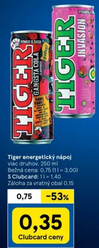 TIGER ENERGETICKÝ NÁPOJ