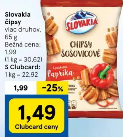 Čipsy šošovicové