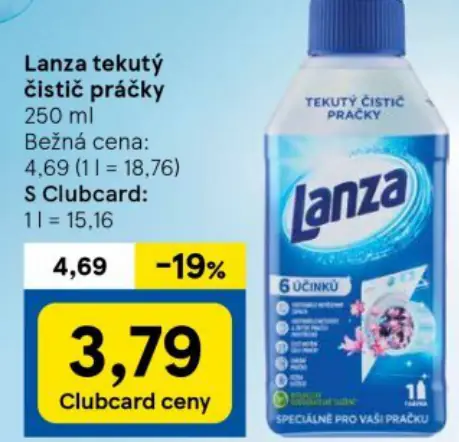 Lanza tekutý čistič práčky