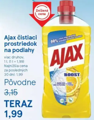 Ajax čistiaci prostriedok na podlahy