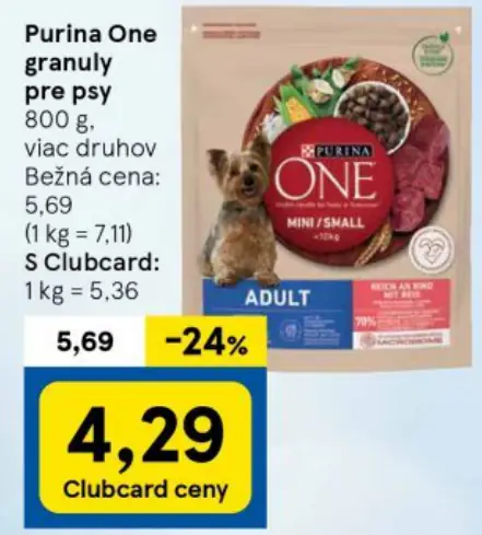 Purina One granuly pre psy