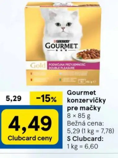 Gourmet konzervičky pre mačky